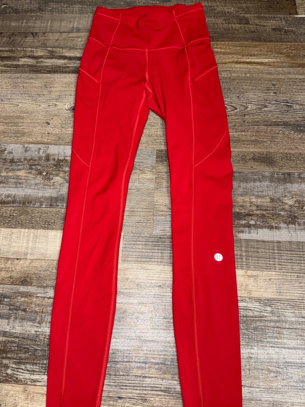 Lululemon Wunder Train High Rise Leggings 25” Oxford Red Size 2 Pockets - Picture 5 of 10
